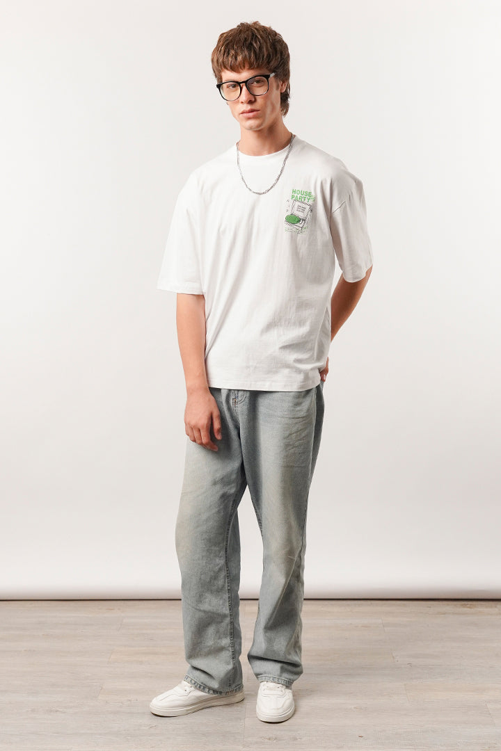 Box Fit Tee - White