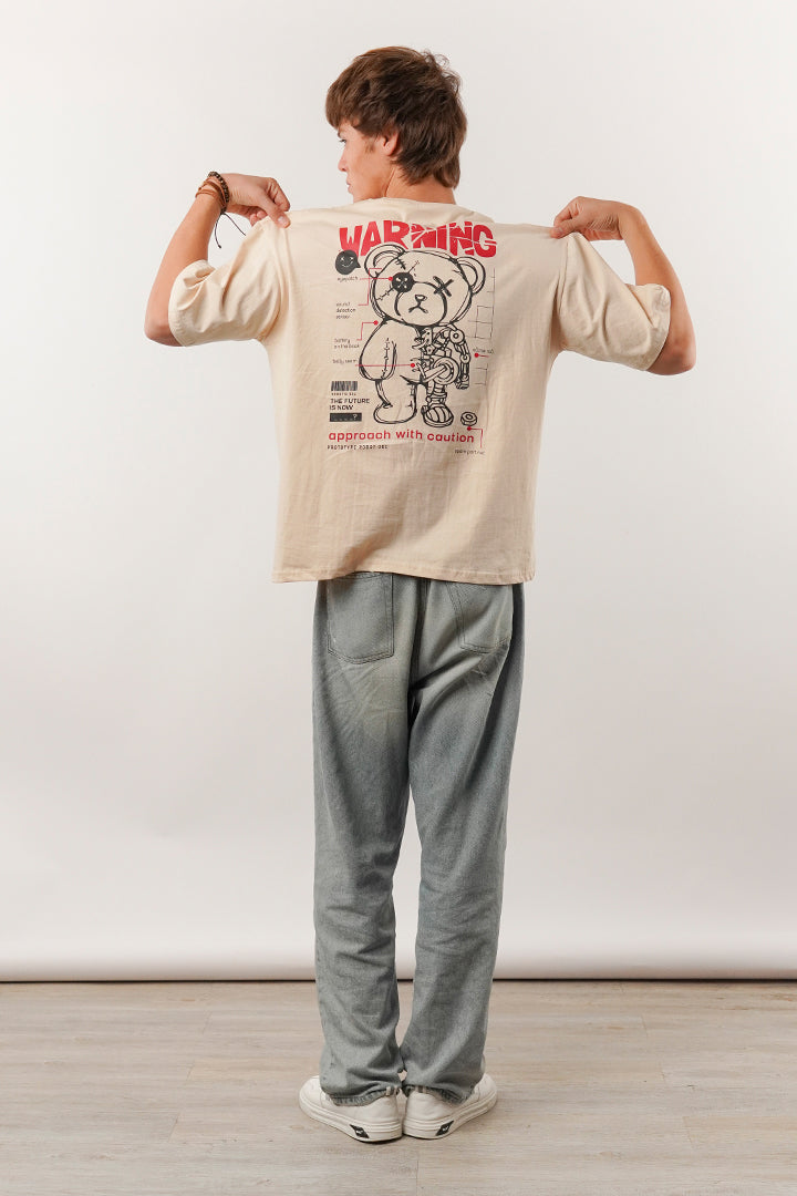Box Fit Tee - Beige