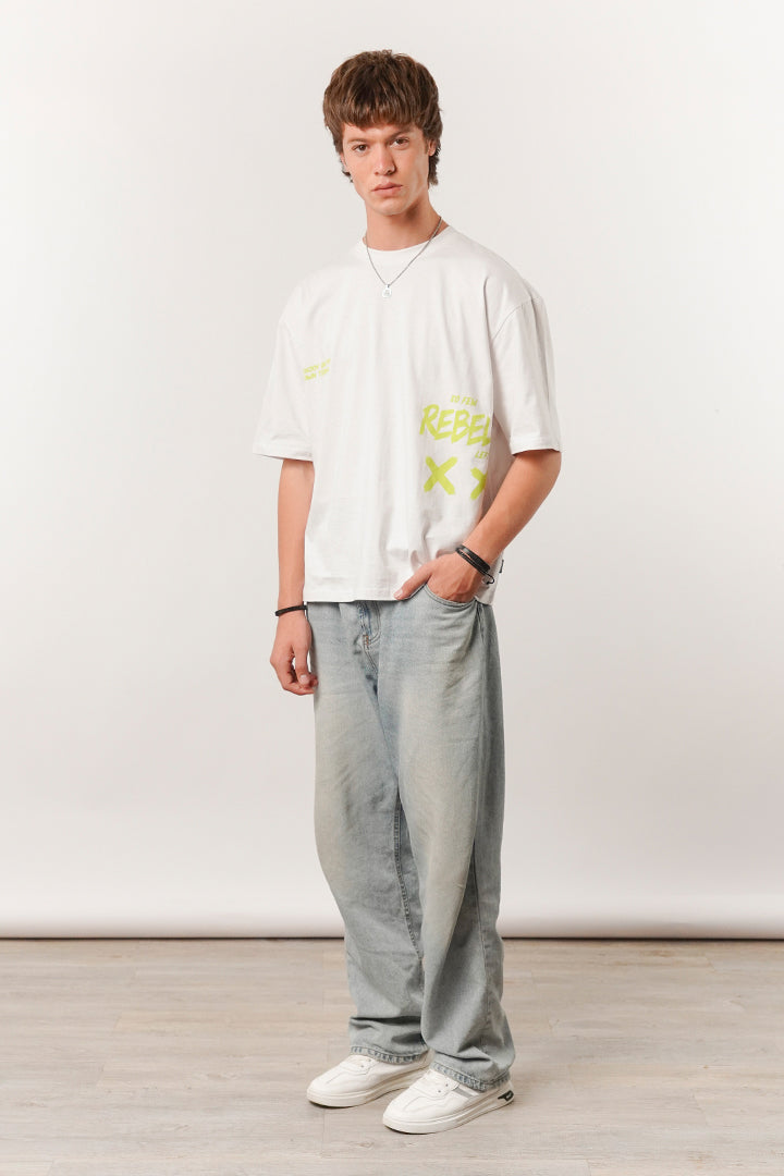 Box Fit Tee - White